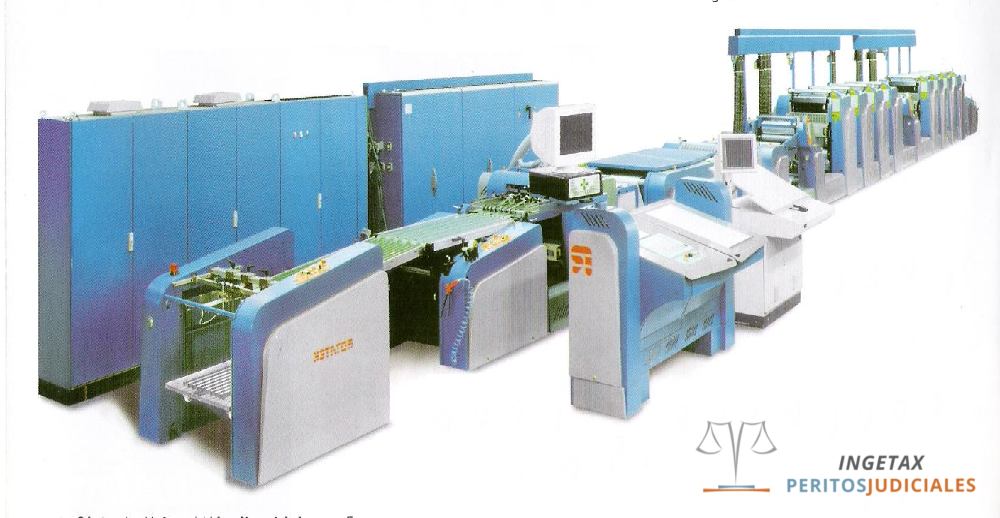 Tasación de máquina rotativa de artes gráficas