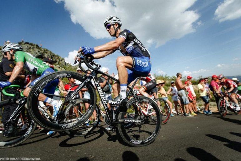 Ciclistas en una carrera